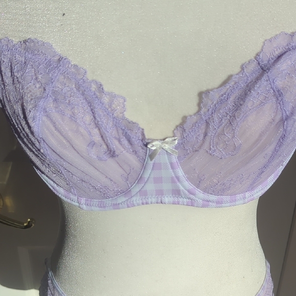 Adore Me Lavender Lace Bra and Panty Set - Picture 5 of 11